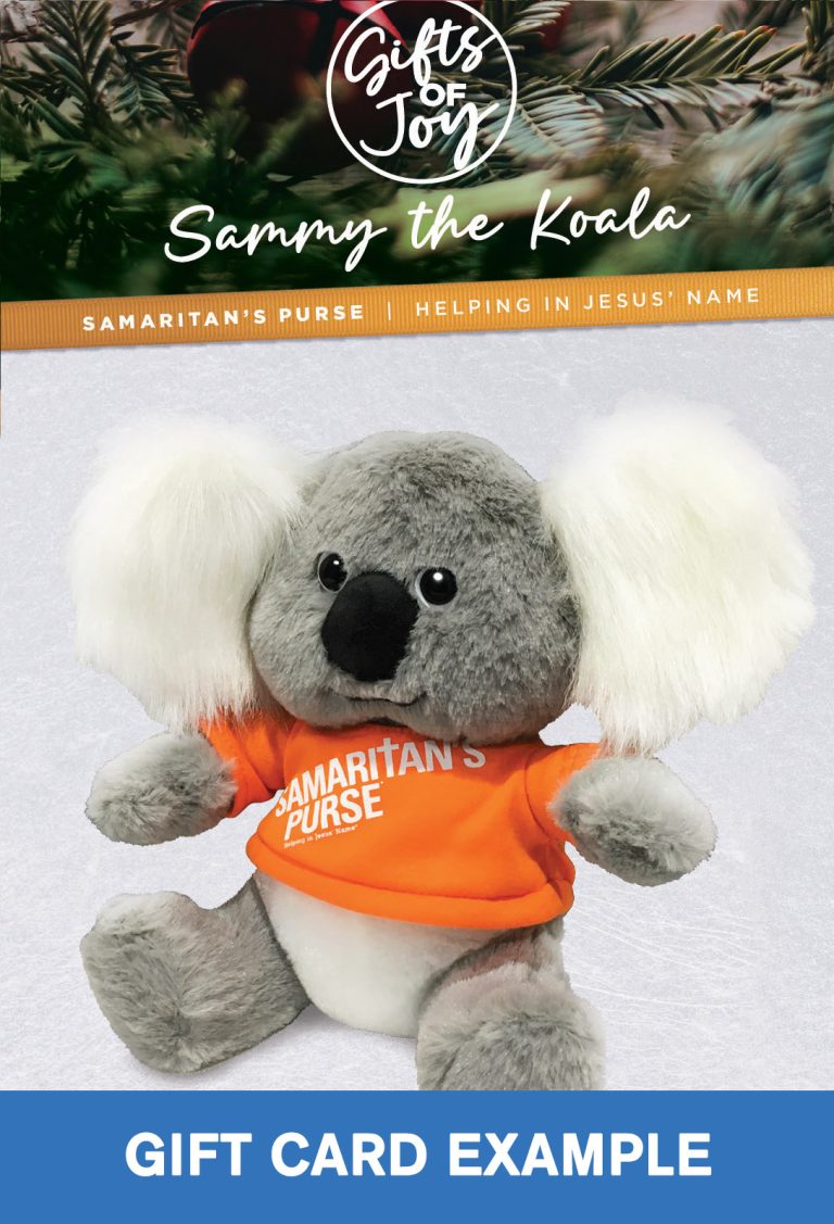 Sammy the Koala Australian Disaster Relief Samaritan's Purse Gift